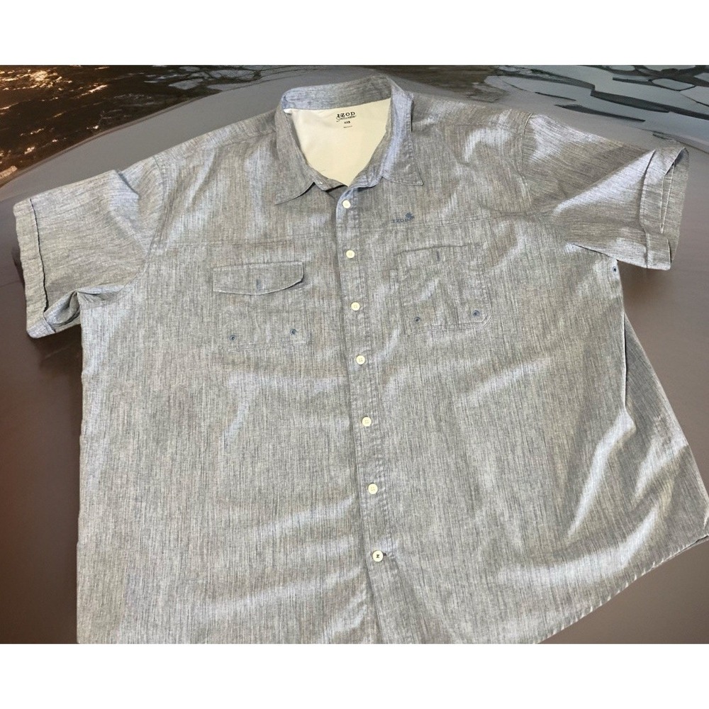 Men's Izod Saltwater Performance Vented Fishing Fathers Day Summer Dad Shirt 4XB